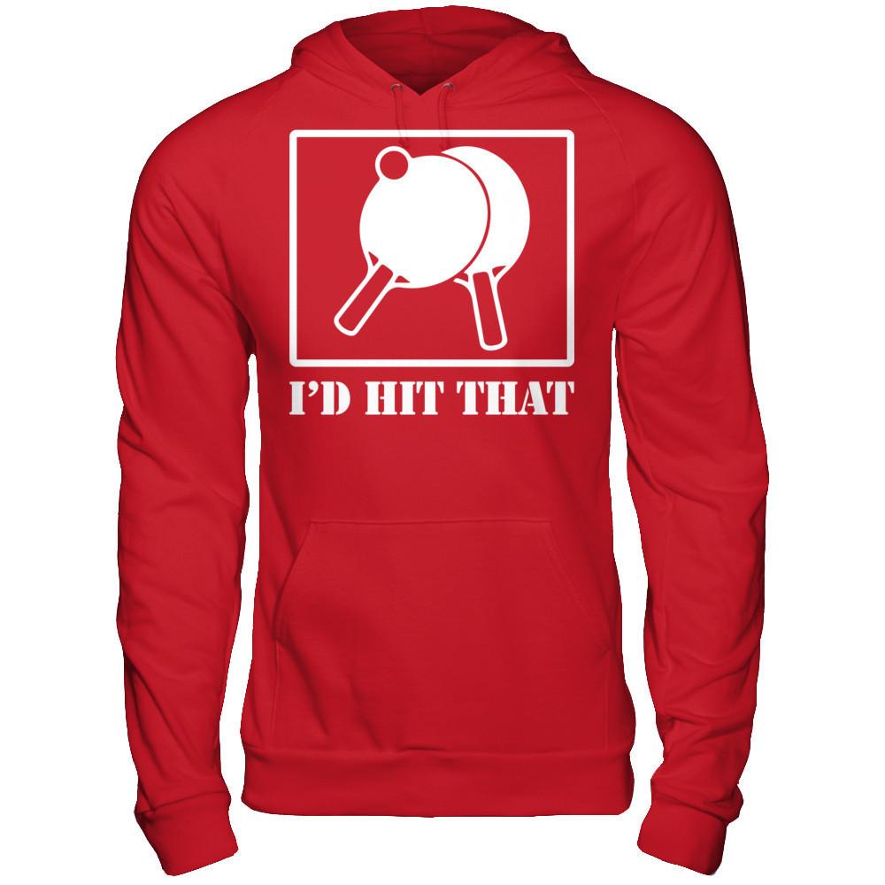 Table Tennis - I'd Hit That Gildan - Pullover Hoodie Red