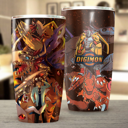 Digimon Video Game Insulated Stainless Steel Tumbler 20oz / 30oz 20oz
