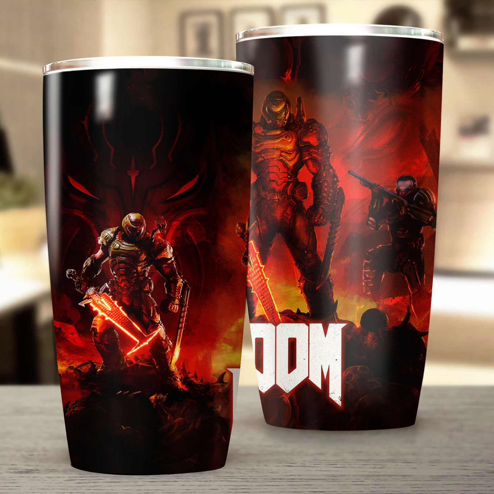 Doom Video Game Insulated Stainless Steel Tumbler 20oz / 30oz 20oz  