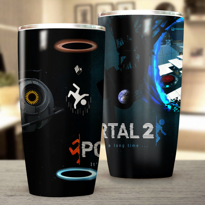 Portal 2 Video Game Insulated Stainless Steel Tumbler 20oz / 30oz 20oz