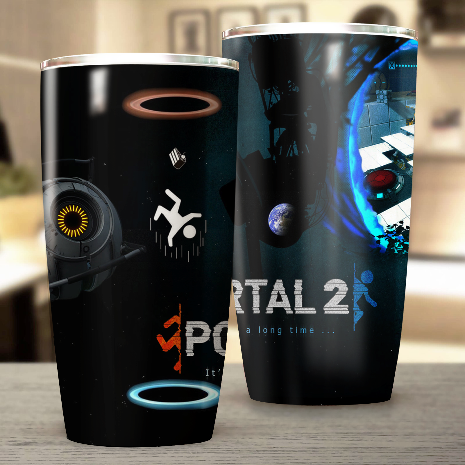 Portal 2 Video Game Insulated Stainless Steel Tumbler 20oz / 30oz