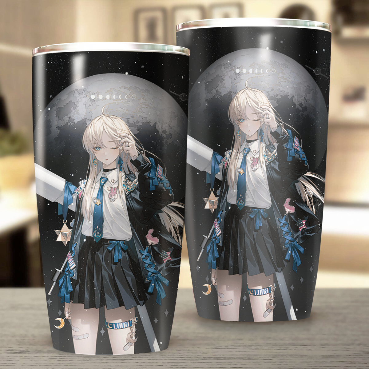 Luna Anime Girl Re:Zero Tumbler 20oz
