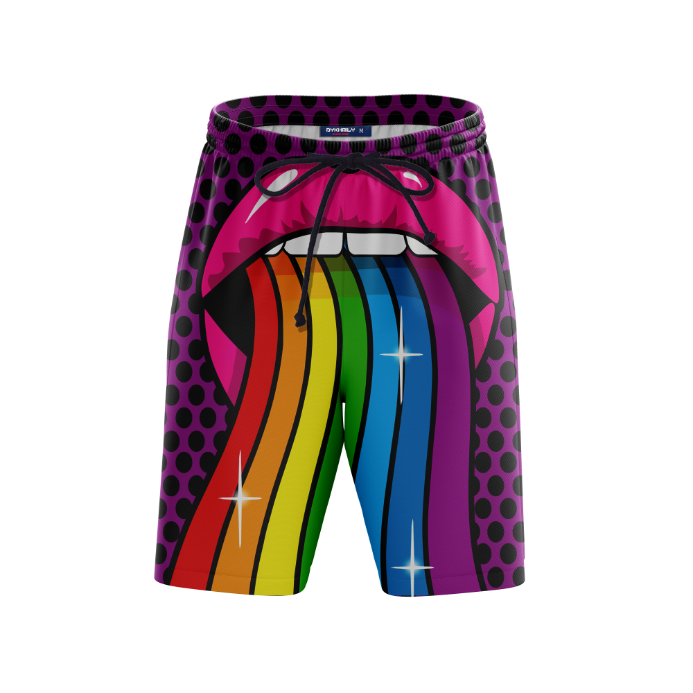 Rainbow Mouth Eliquids LGBTQ Support Beach Short