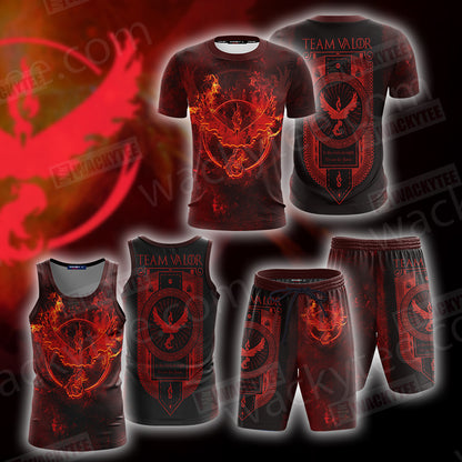 Team Valor Pokemon Go New Unisex 3D T-shirt