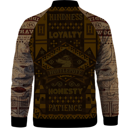 House Hufflepuff Just And Loyal Harry Potter Baseball Jacket
