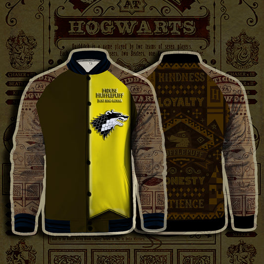House Hufflepuff Just And Loyal Harry Potter Baseball Jacket US