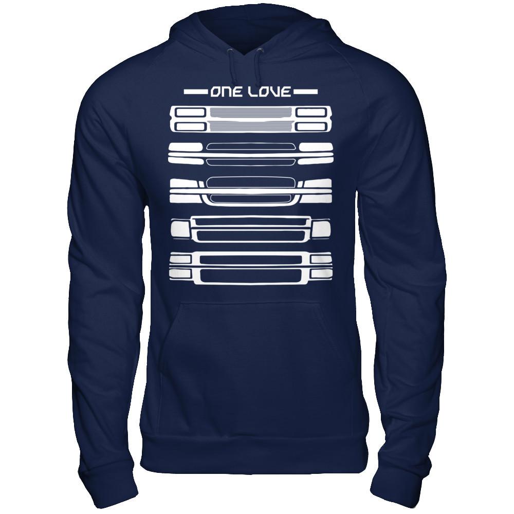 Car - One Love T-shirt Gildan - Pullover Hoodie Navy