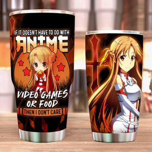 If it doesn't have to do with anime or food then I don't care Chibi Asuna Sword Art Online Tumbler   