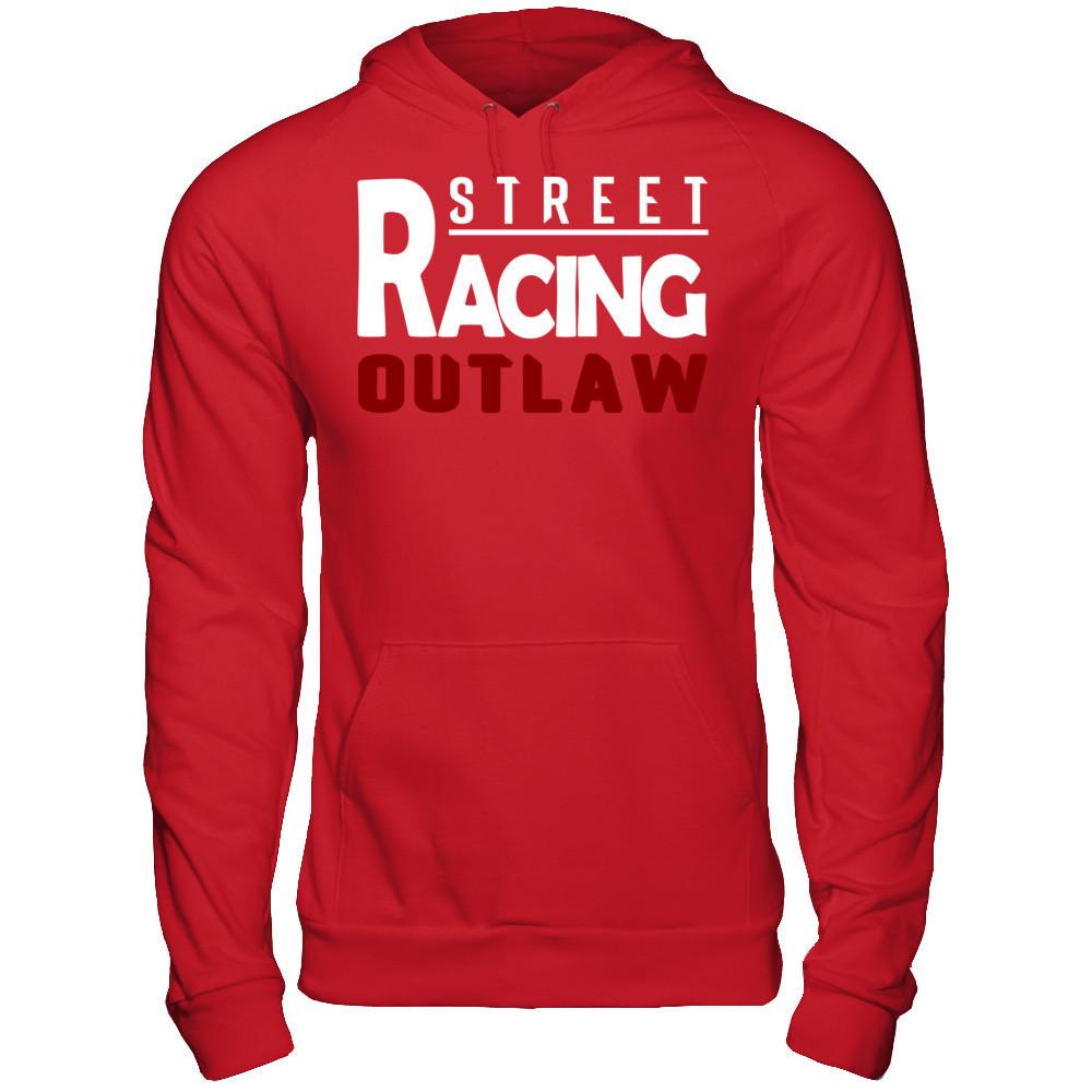 Street Racing Outlaw Gildan - Pullover Hoodie Red