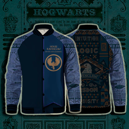 House Ravenclaw Of Wit And Learning Harry Potter Baseball Jacket US