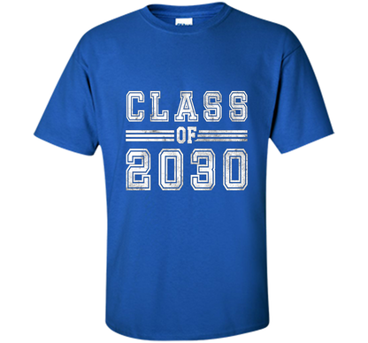 Kindergarten T-shirt Class Of 2030 Kindergarten Style T-shirt Royal