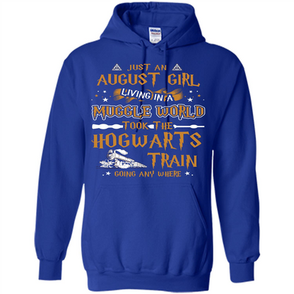 Harry Potter T-shirt Just An August Girl Living In A Muggle World