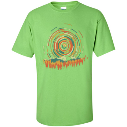 The Geometry Of Sunrise T-shirt Lime