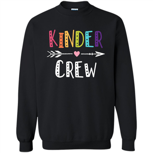 Kinder Crew Kindergarten Teacher T-Shirt School Day T-shirt Black