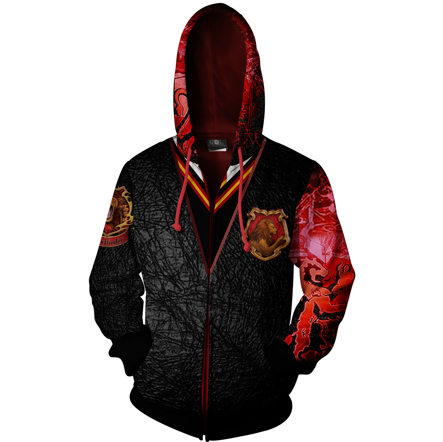 The Gryffindor Lion Harry Potter Zip Up Hoodie