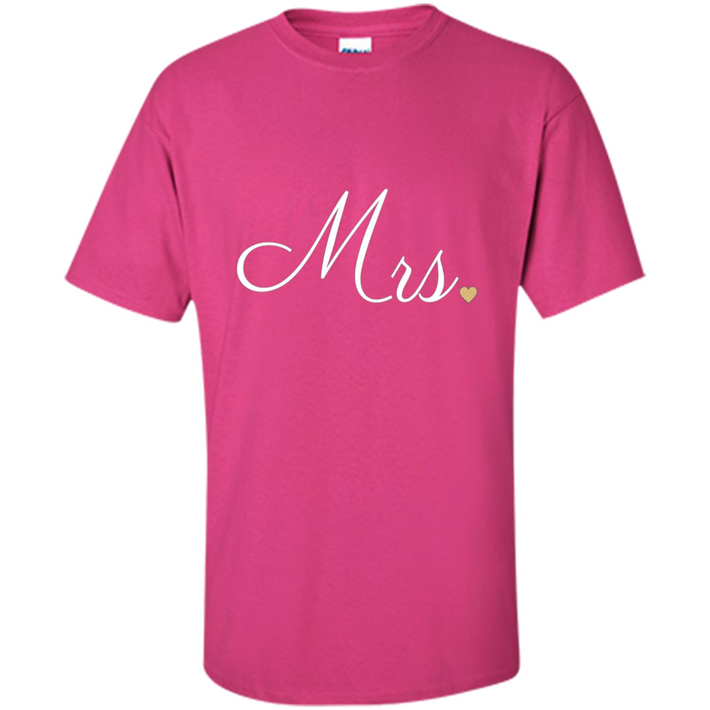 Mrs. Wedding T-shirt Heliconia