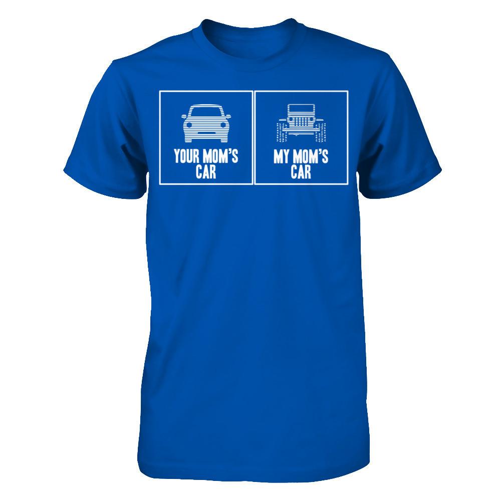 Your Mom's Car- My Mom's Car Next Level - Unisex Fitted Tee Royal
