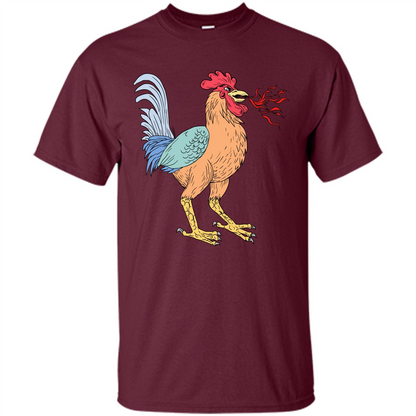 Basan Breathing Fire Drawing T-Shirt Maroon