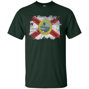 Florida Strong T-shirt Florida Distressed Flag T-Shirt