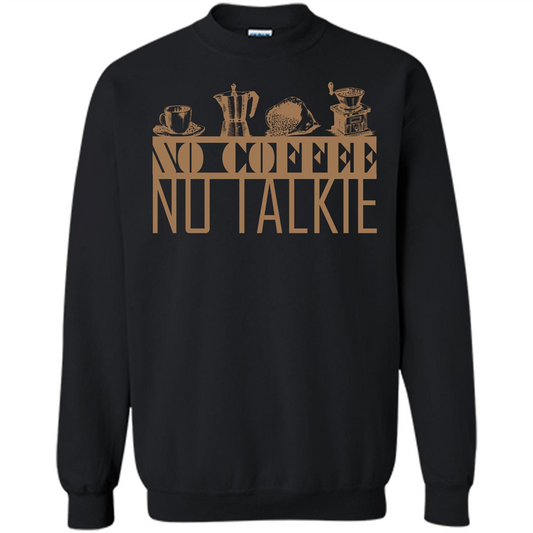 No Coffee No Talkie T-shirt Black