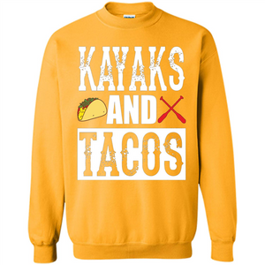 Funny Taco T-shirt Kayaks and Tacos