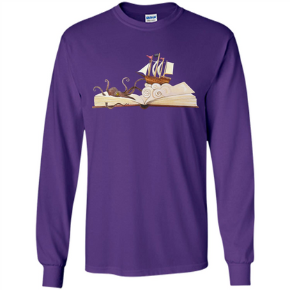 Book Reader T-shirt Love To Read Book Purple