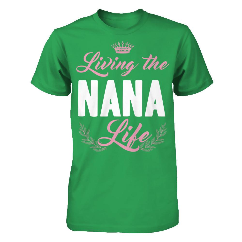 Living The Nana Life Next Level - Unisex Fitted Tee Kelly Green
