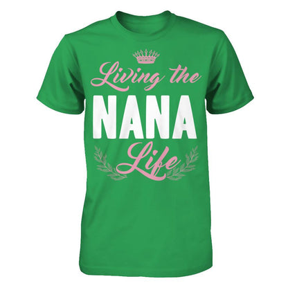 Living The Nana Life Next Level - Unisex Fitted Tee Kelly Green