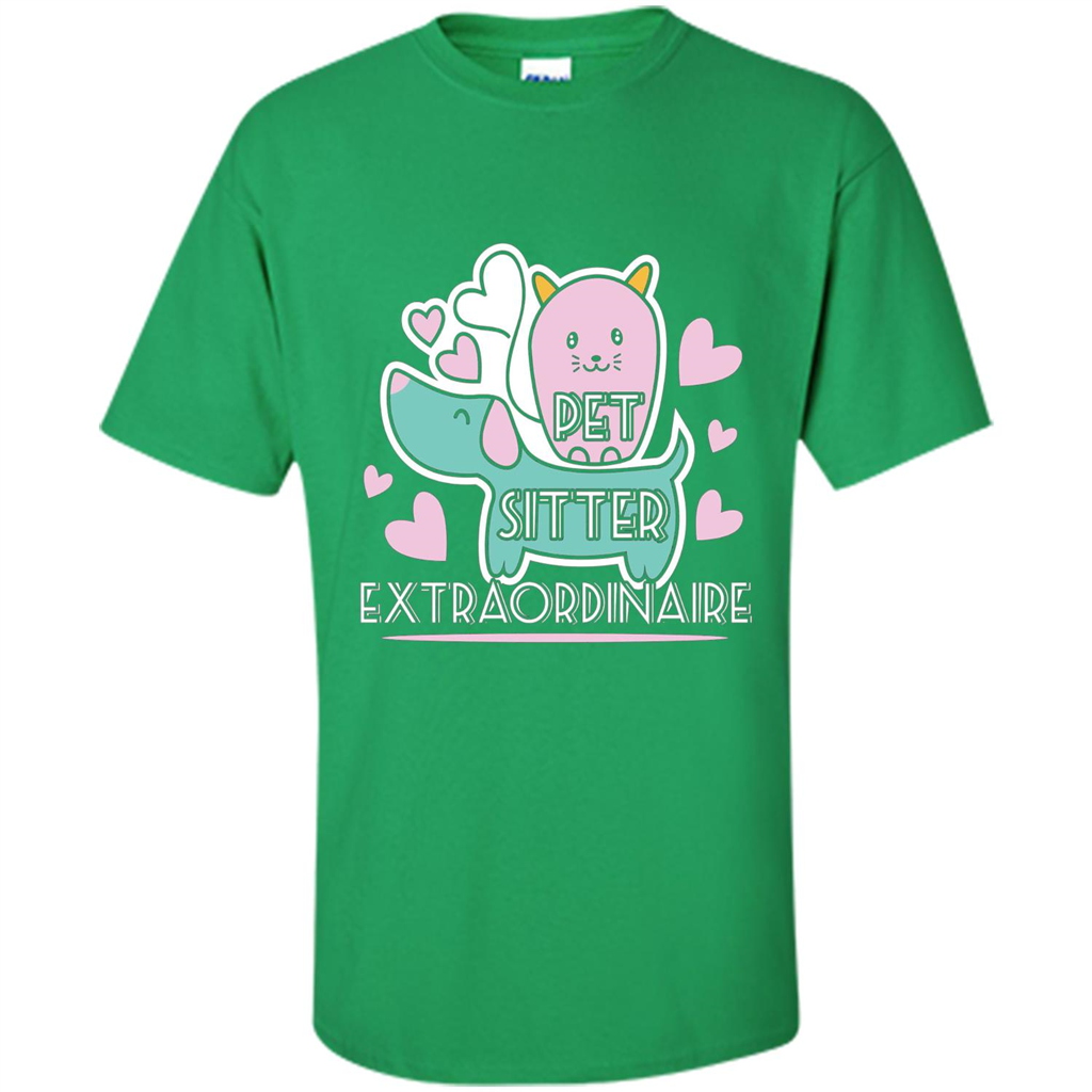 Love Pet T-shirt Pet Sitter Extraordinaire Irish Green