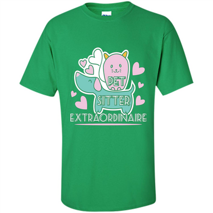 Love Pet T-shirt Pet Sitter Extraordinaire Irish Green