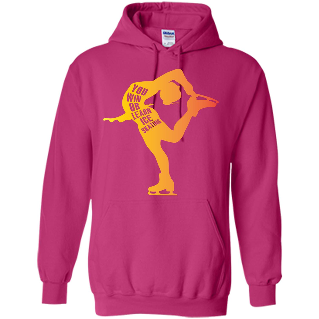 Ice Skating T-shirt You Win Or Learn Ice Skating Heliconia