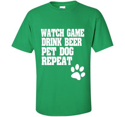 Sports Fan, Beer Drinker, Dog Lover Shirt for men and women shirt Irish Green