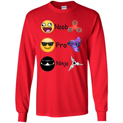 Fidget Spinner Emoji Classification Gamer Guide T-shirt Red