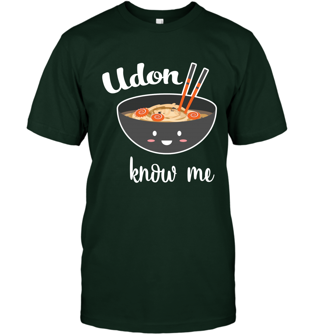 Udon Know Me Japanese Curry Shirt T-Shirt T-Shirt Forest Green