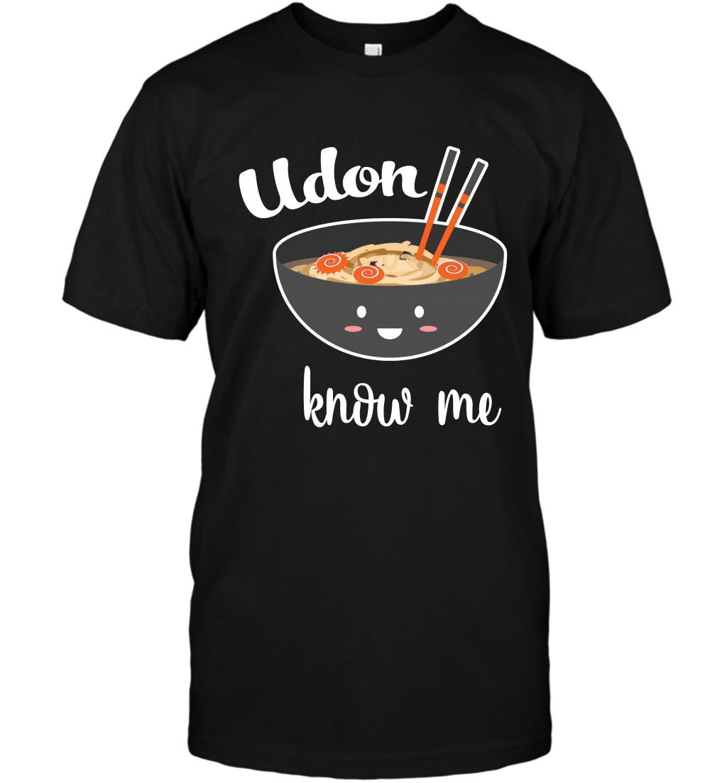 Udon Know Me Japanese Curry Shirt T-Shirt T-Shirt Black