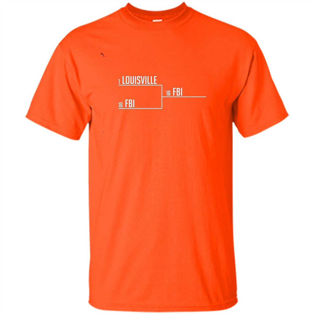 Louisville FBI T-shirt Funny Bracket Louisville FBI Orange