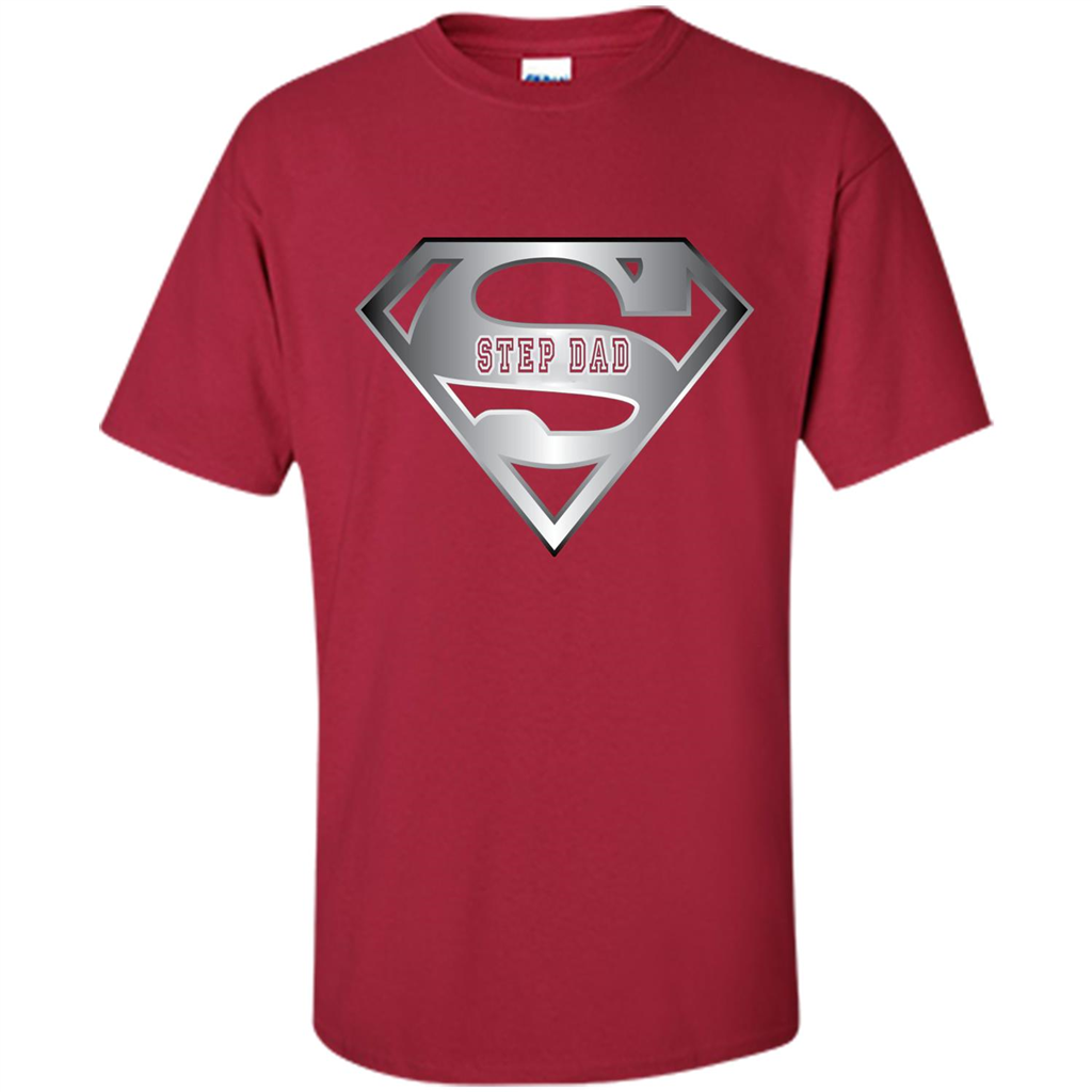 Fathers Day T-shirt Super Step Dad Cardinal