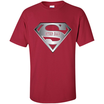 Fathers Day T-shirt Super Step Dad Cardinal