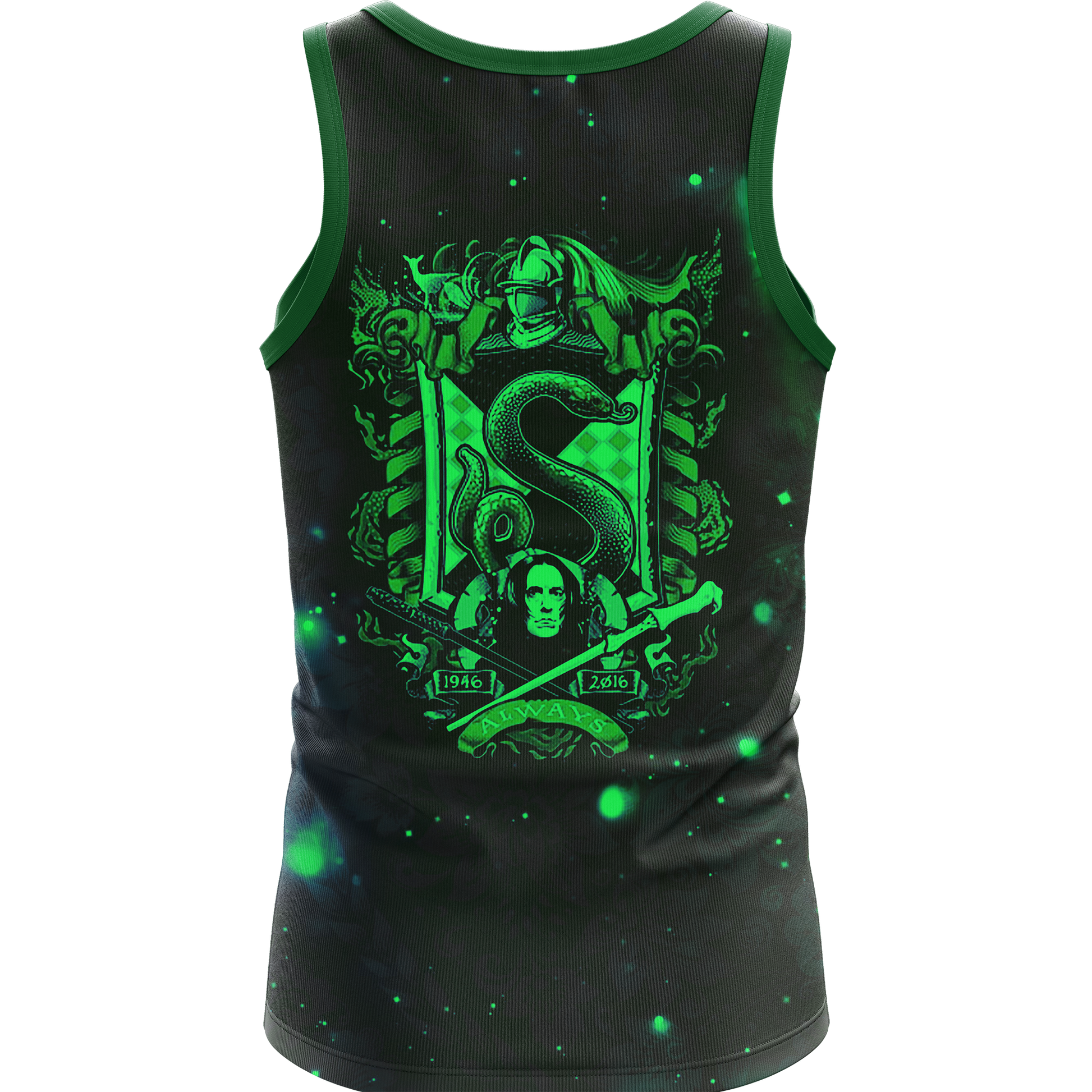 The Slytherin Snake Harry Potter Version Galaxy 3D Tank Top