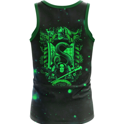 The Slytherin Snake Harry Potter Version Galaxy 3D Tank Top
