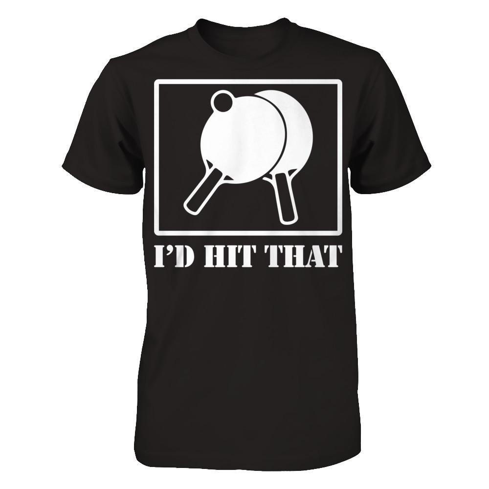 Table Tennis - I'd Hit That Gildan - Short Sleeve Tee Black