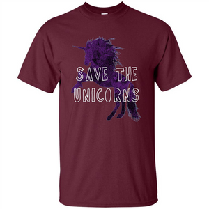 Unicorn T-shirt Save the Unicorns T-shirt