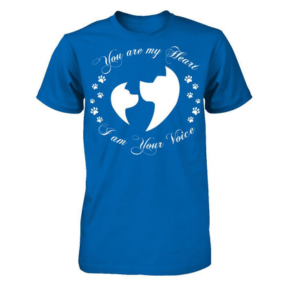 My Dogs - You Are My Heart I Am Your Voice Gildan - Short Sleeve Tee Royal