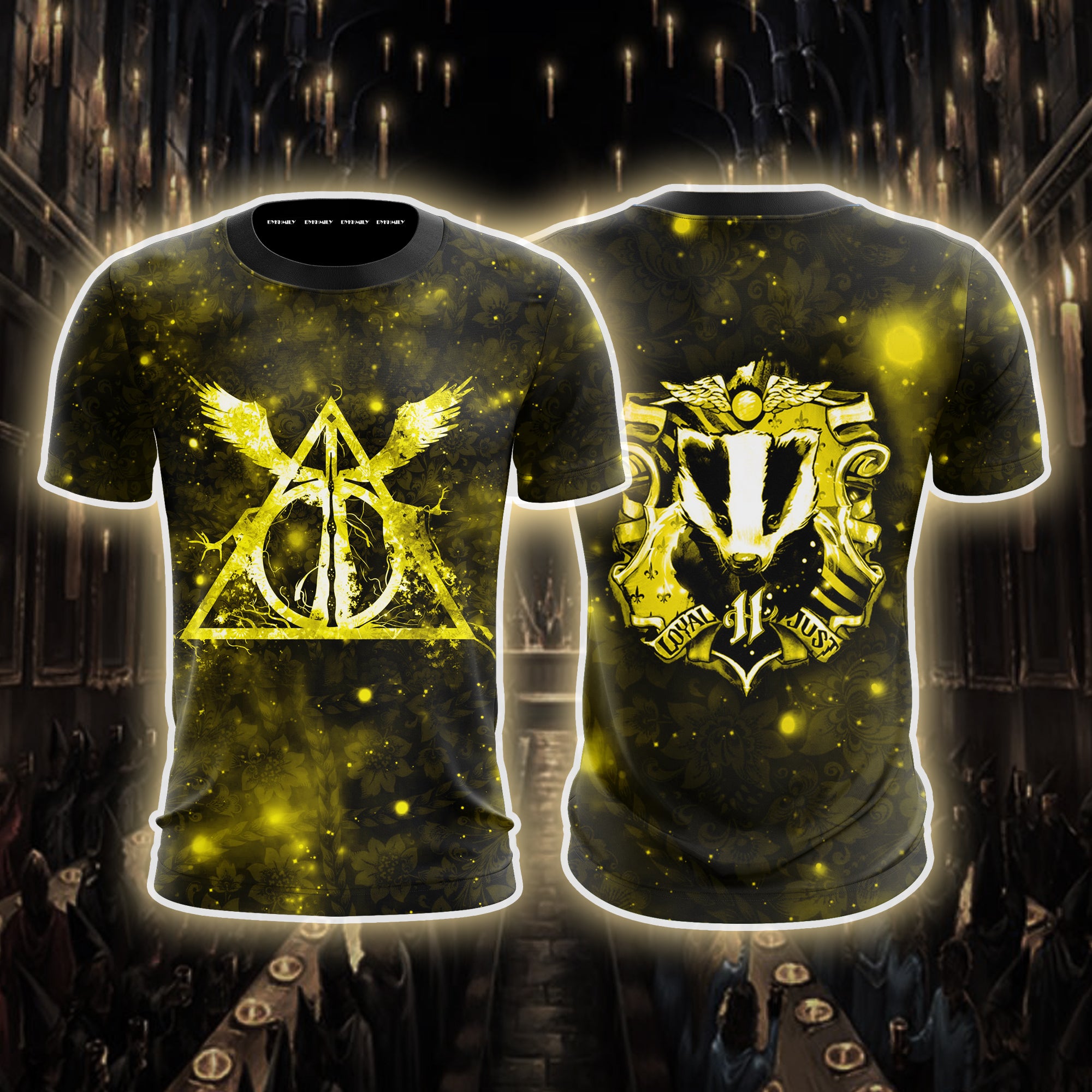 The Hufflepuff Badger Harry Potter Unisex 3D T-shirt