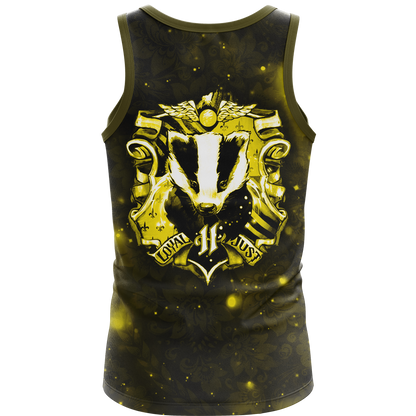 The Hufflepuff Badger Harry Potter Version Galaxy 3D Tank Top
