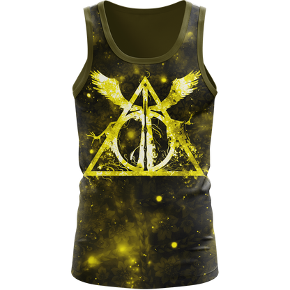 The Hufflepuff Badger Harry Potter Version Galaxy 3D Tank Top