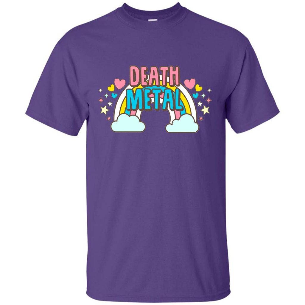 Death Metal Rainbow Cute T-Shirt Purple