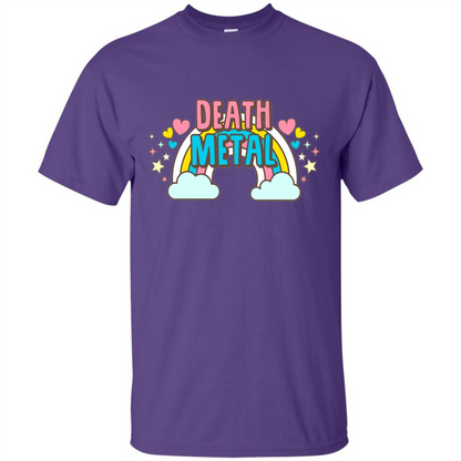 Death Metal Rainbow Cute T-Shirt Purple