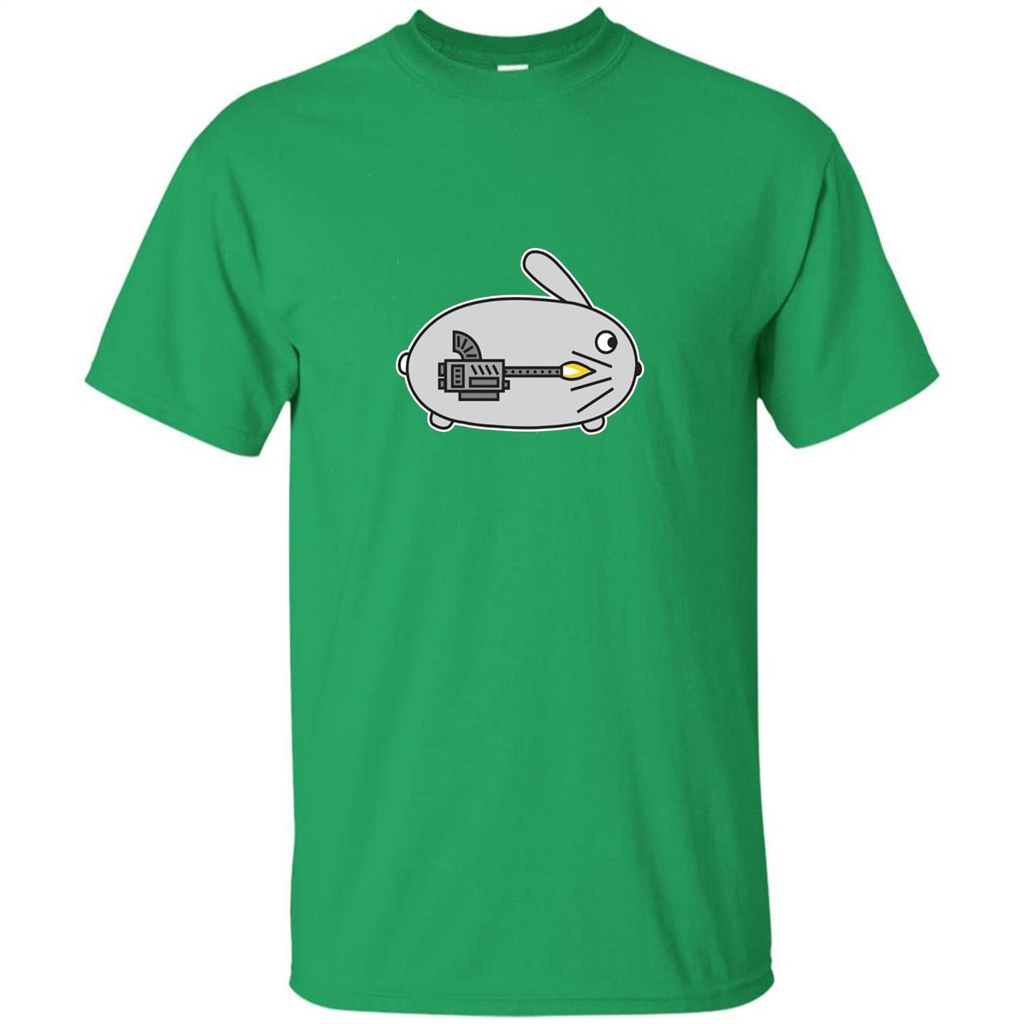 Bunny vs Dinosaur T-shirt Irish Green