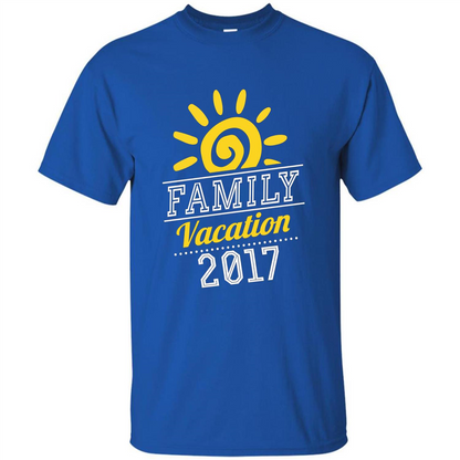 Summer T-shirt Family Vacation 2017 T-shirt Royal